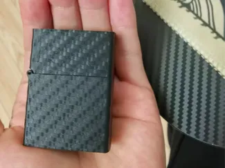 Zippo打火机外壳碳纤维纹路