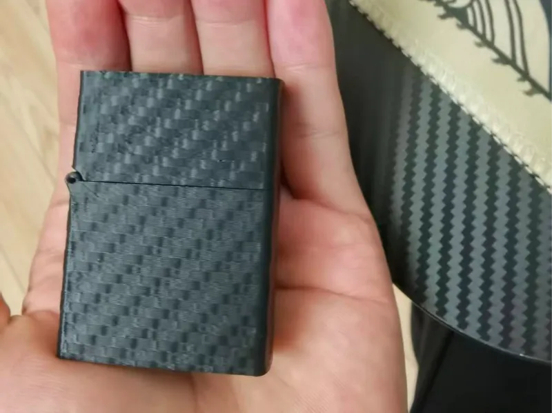 Zippo打火机外壳碳纤维纹路