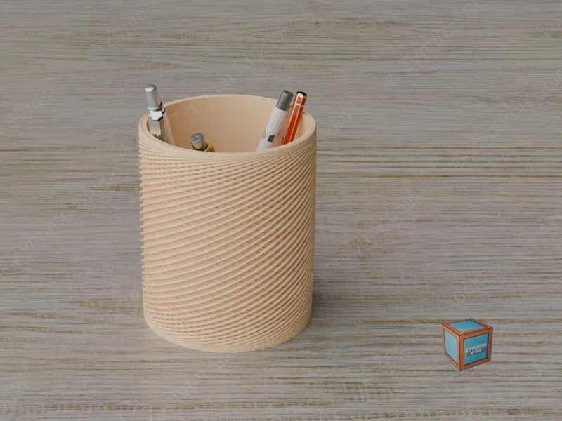 Pot à stylo cylindrique - TwistLine