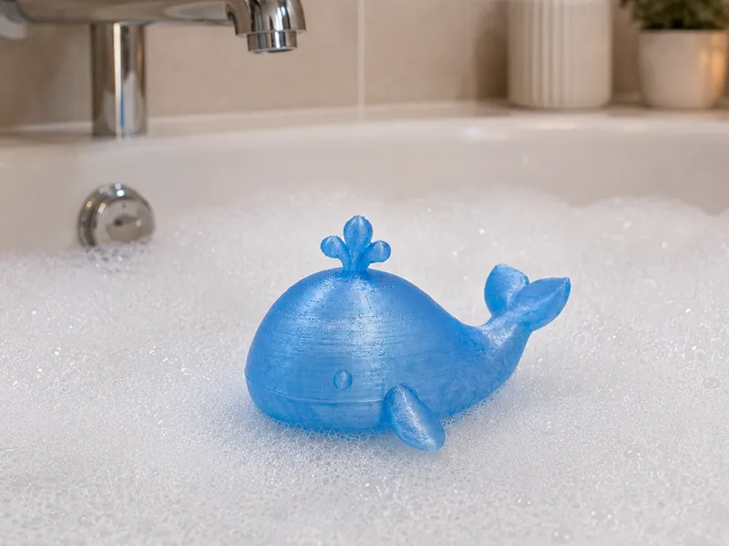 Whale Cute Toy - bath mini toy figurine