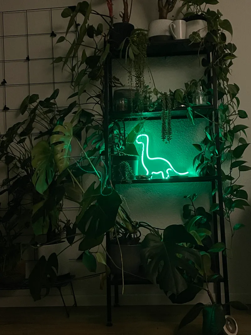 Neon Dino LED Sign