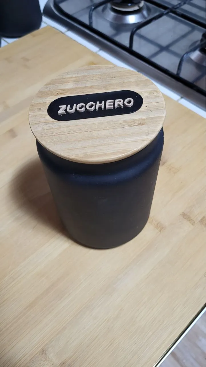 scritta zucchero per IKEA EKLATERA