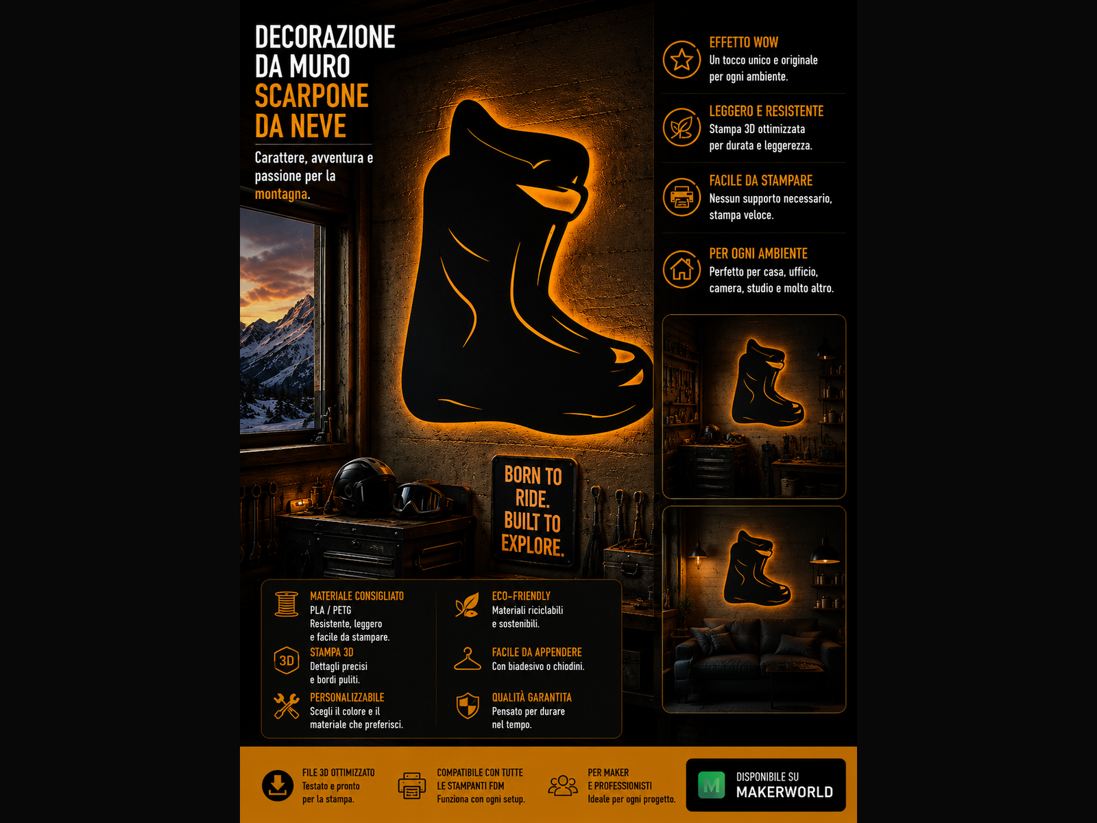 DECORAZIONE SCARPONE DA SNOWBOARD