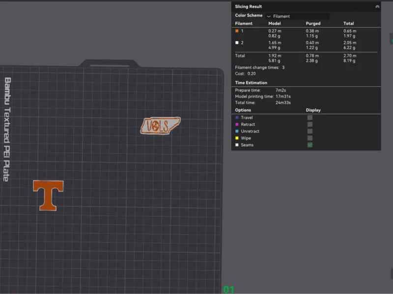 Vols Tennessee koozie straw an logo