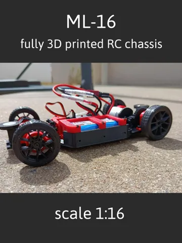 Modelo para impresión 3D: ML-16 3D printed RC chassis — vista de referencia 2
