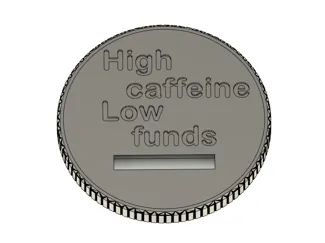 Monster Can Piggy Bank Lid-high coffeine low funds