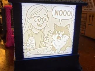 Gothic Lithophane Light