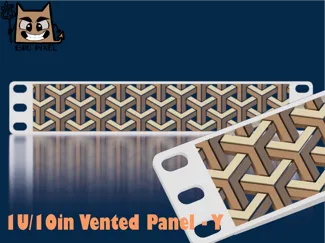 10" 1U Vented Panel - Y Pattern