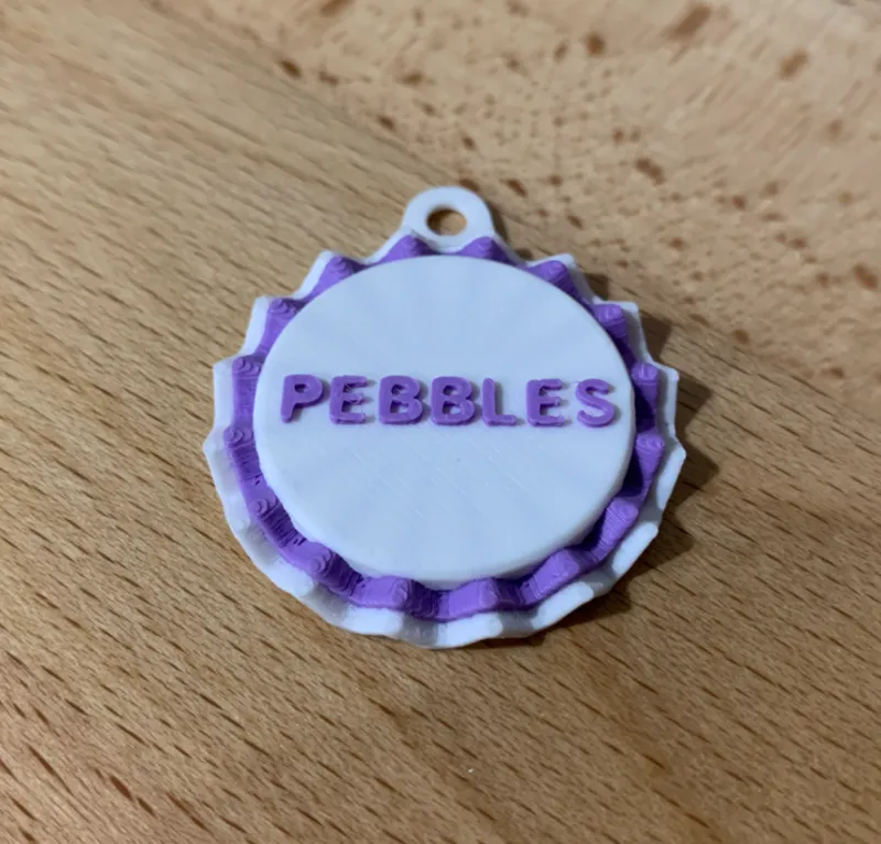 Blank Editable Stylized Dog/Cat/Pet Tag