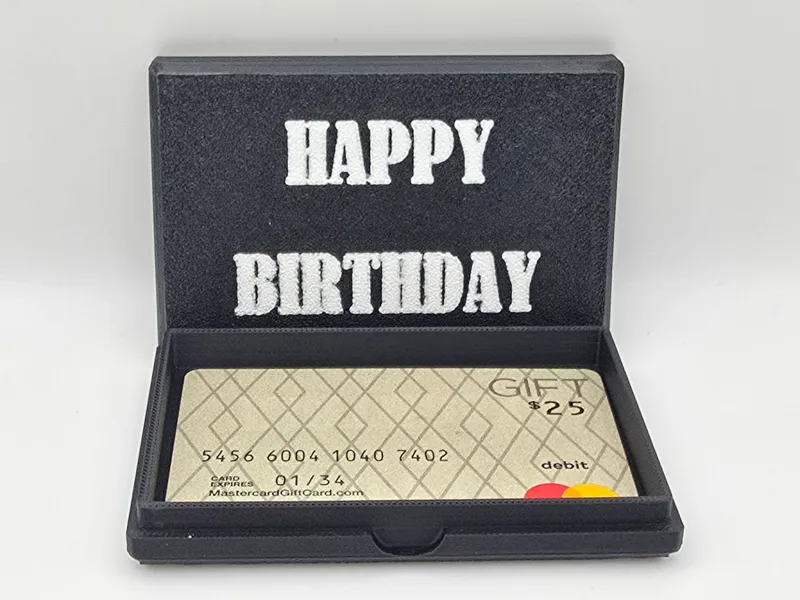 "Happy Birthday" Gift Card Box