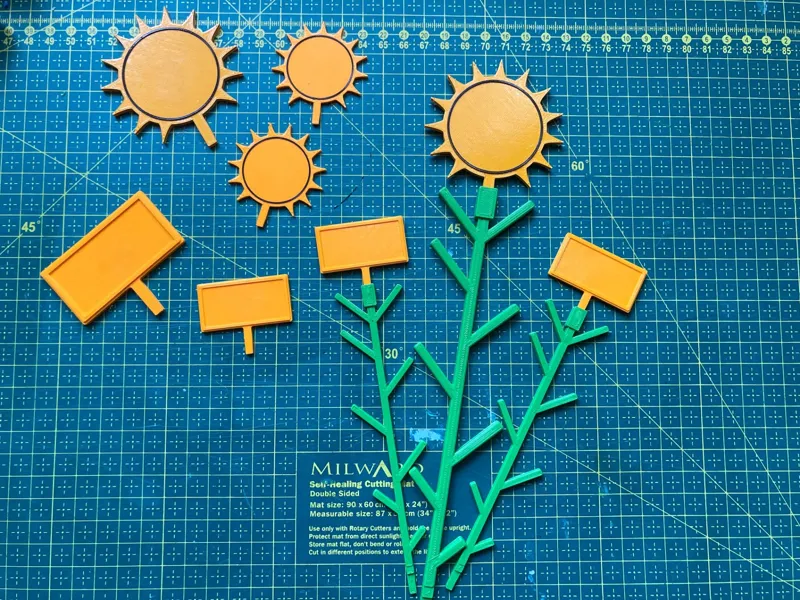 Stackable plant support + SIGN TAG