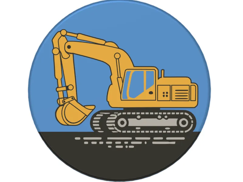 Excavator coaster