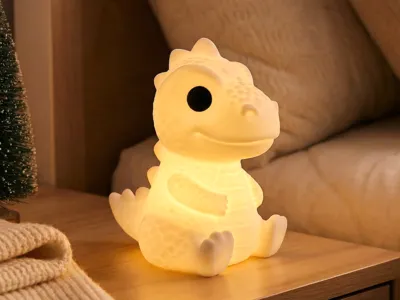 Cute T-Rex Lamp – Tealight and Lamp Kit Compatible