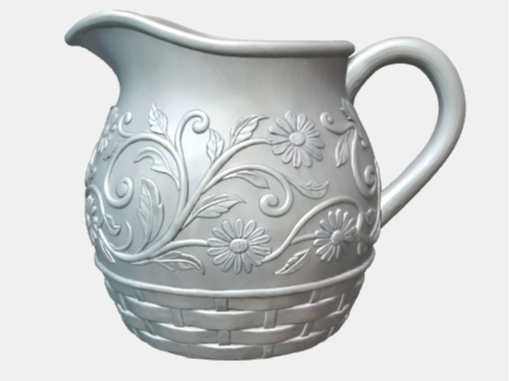 Krug mit Verzierung 3D model