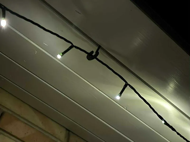 Hook for house eave/overhang (perfect for lights)