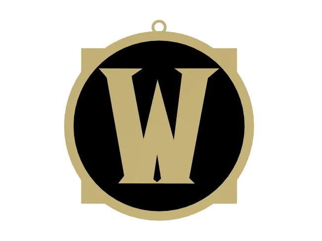 Warcraft Logo keychain