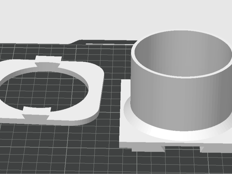 Miniatura 1 do modelo 3D 纱窗管道固定接口