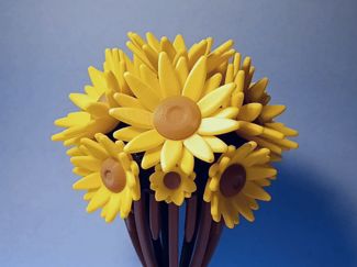 Flower Bouquet Mechanical Sculpture 