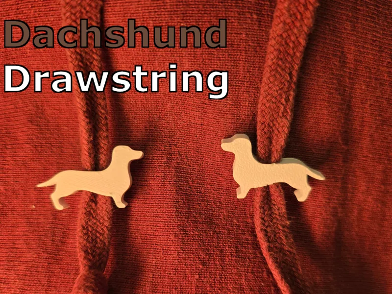 Cute Dachshund Drawstring Braid