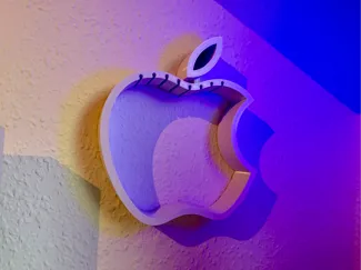 Apple Watch Armband Halter im Apple Logo