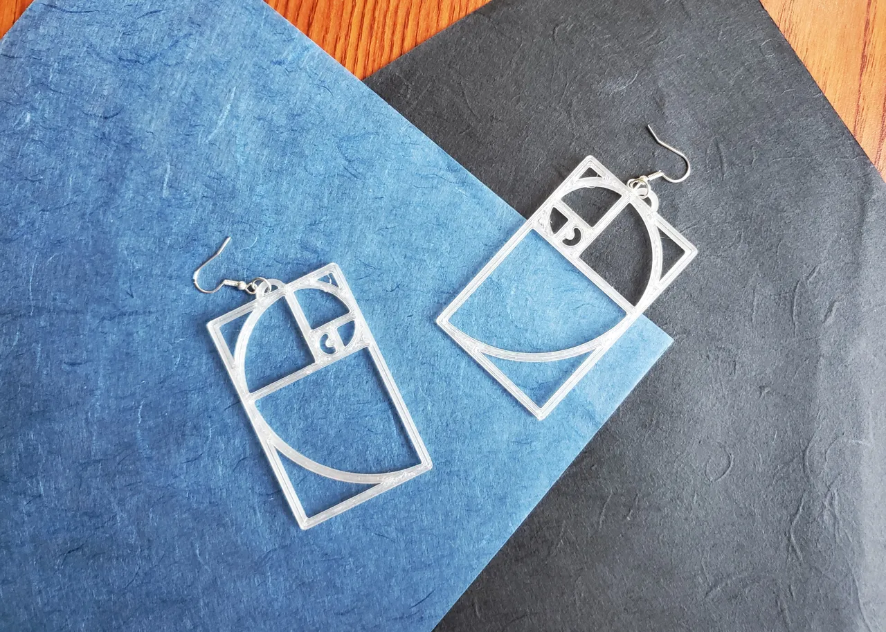 Golden Ratio Earrings / Pendant view 4