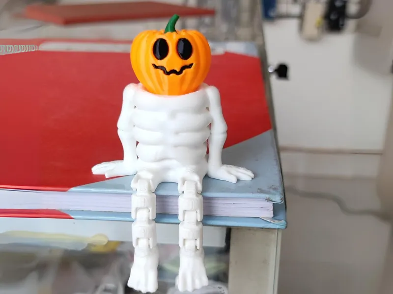 Articulated Pumpkin Skeleton, Flexi Halloween