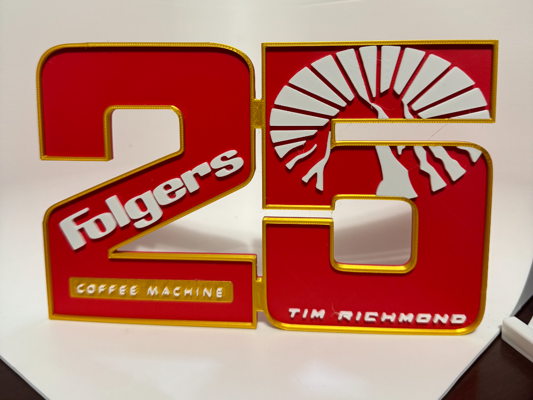 Tim Richmond #25 Folgers RETRO NASCAR Display 