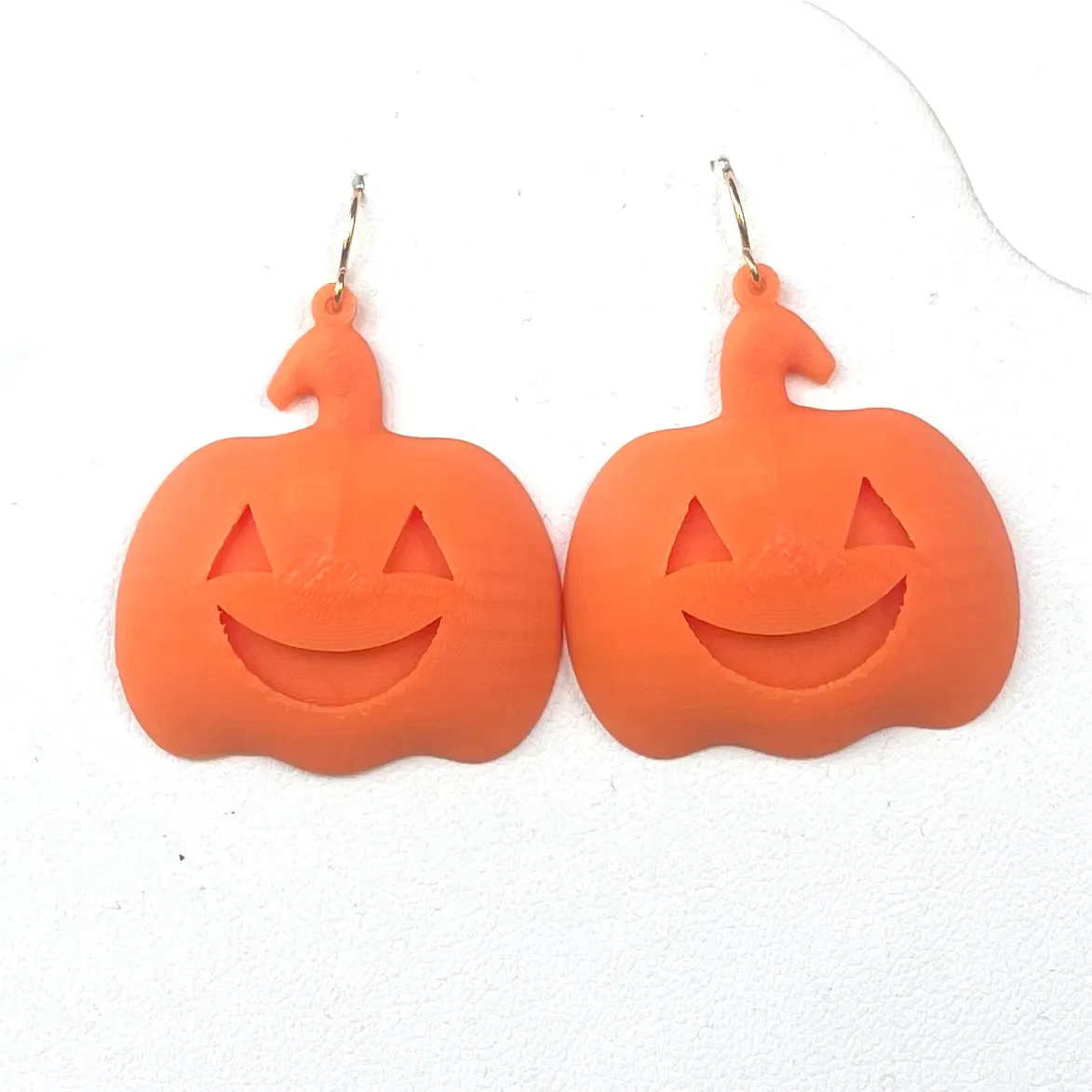 Halloween Earrings Jewelry Puffy Ghost Pumpkin view 2