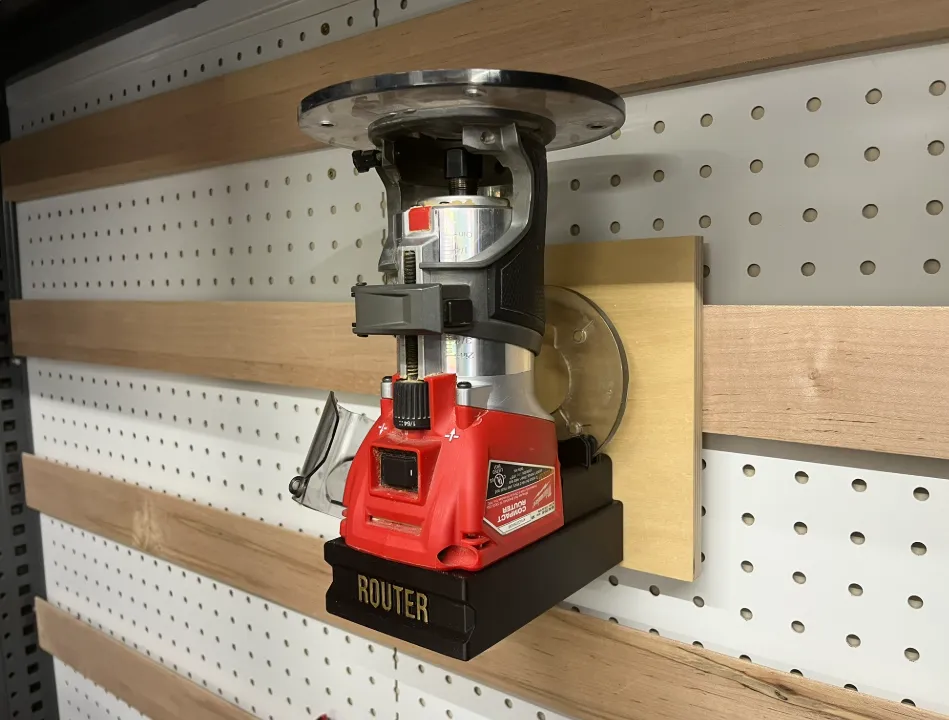 Milwaukee M18 Router Universal Mount / Holder - Free 3D Print Model ...