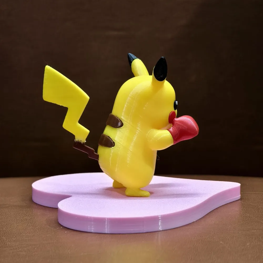 NO AMS - Thunder Punch Pikachu Multiparts - Free 3D Print Model ...