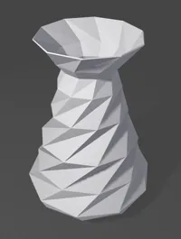 Vase à fleurs low poly PolyGon — photo 2