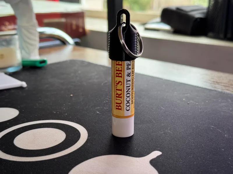TPU Chapstick Gripper Keychain 