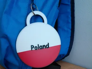 Poland Keychain 