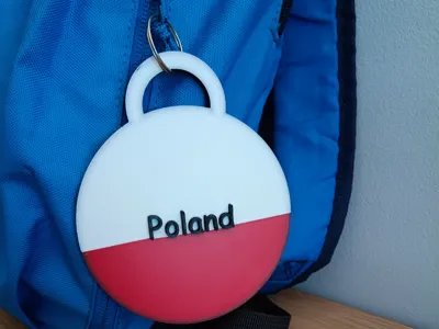 Poland Keychain 