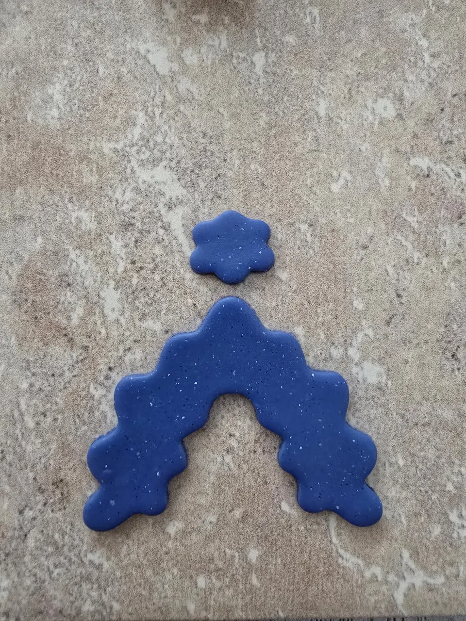 Squiggle Statement Earring Clay Cutter view 2