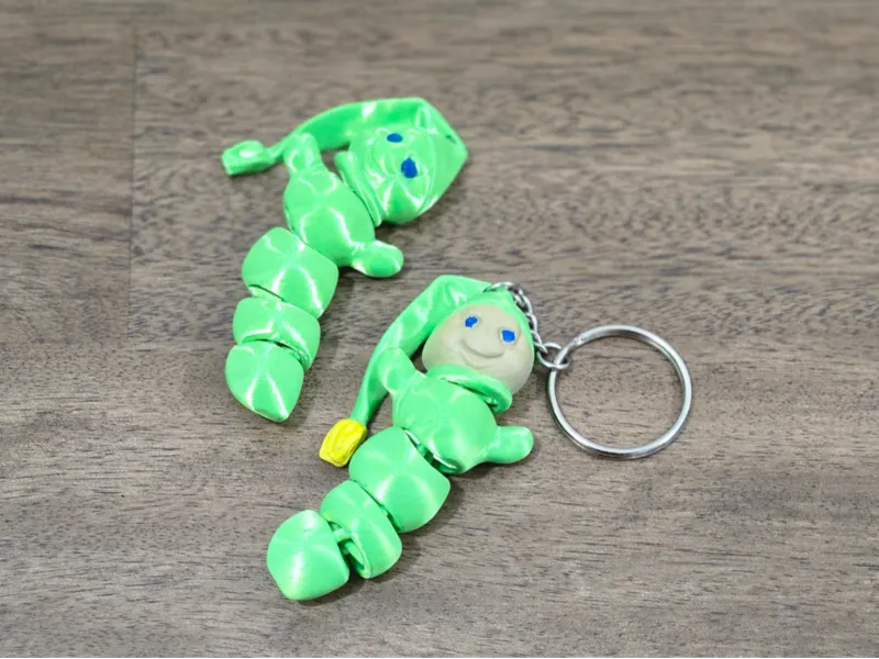 Glo Worm Keychain – 80s Retro Style