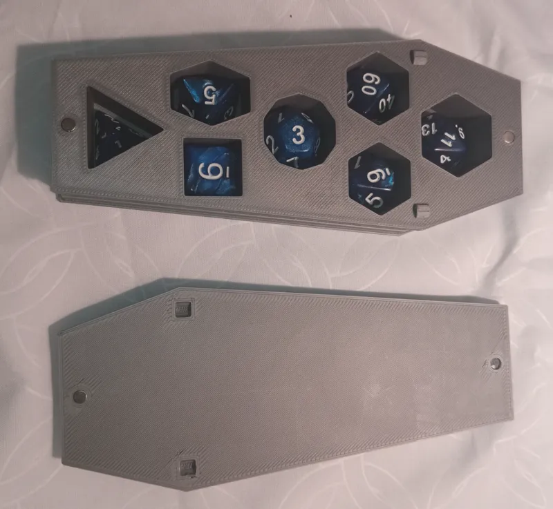 Coffin dice holder