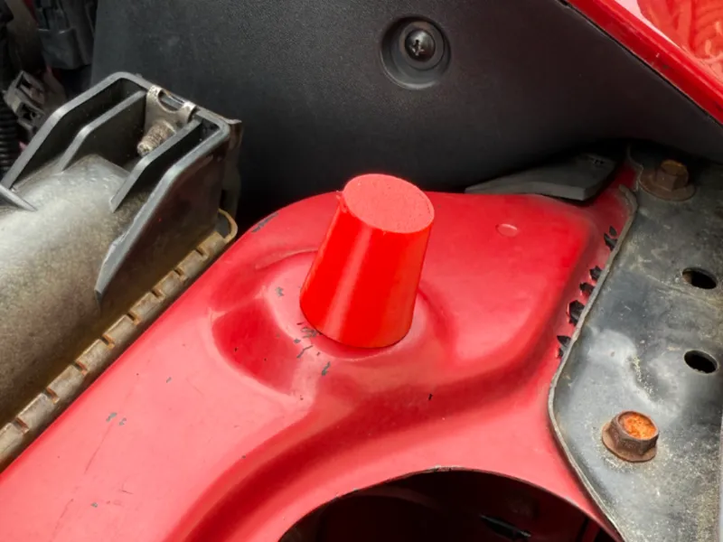 NA Miata anti-rattle hood damper