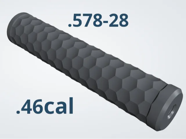 High Power Moderator Hexagon .46 (.578"-28)