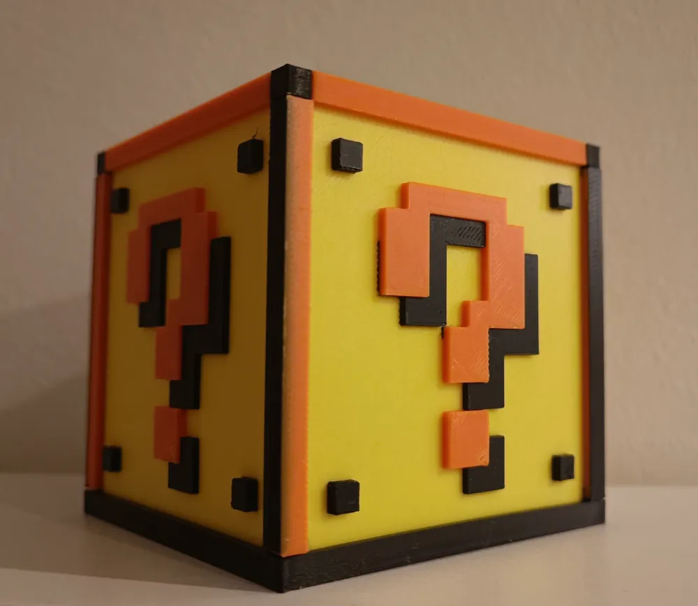 8-bit Question block box by Mr.P. - MakerWorld