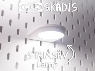 Skadis Lamp Mount – Minimalistic