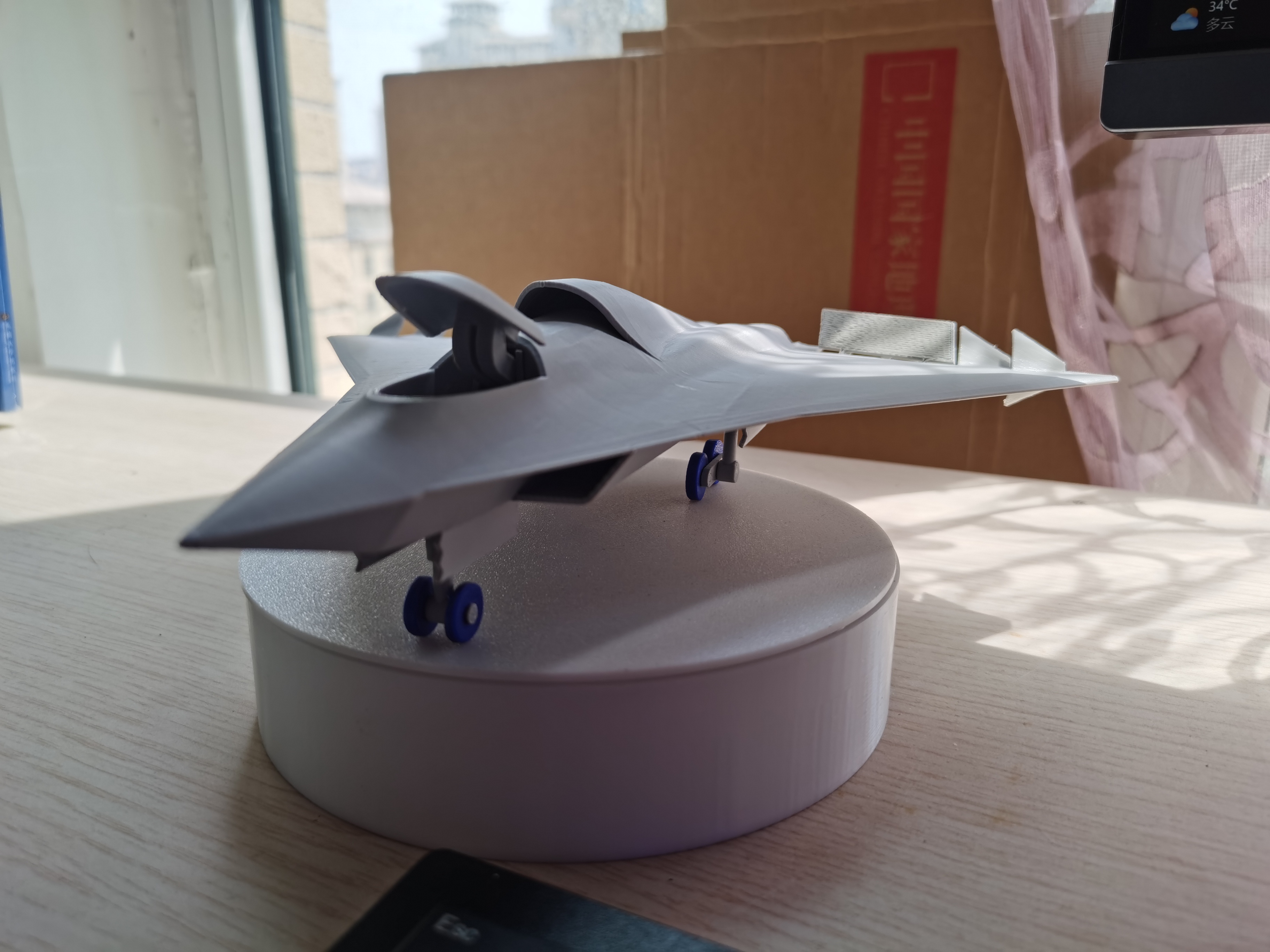 Miniatura 8 do modelo 3D 6代机J36，2号和1号测试机，全动拼装，高精度，收入起落架，高精度，长300