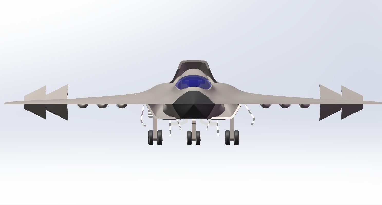 Miniatura 1 do modelo 3D 6代机J36，2号和1号测试机，全动拼装，高精度，收入起落架，高精度，长300
