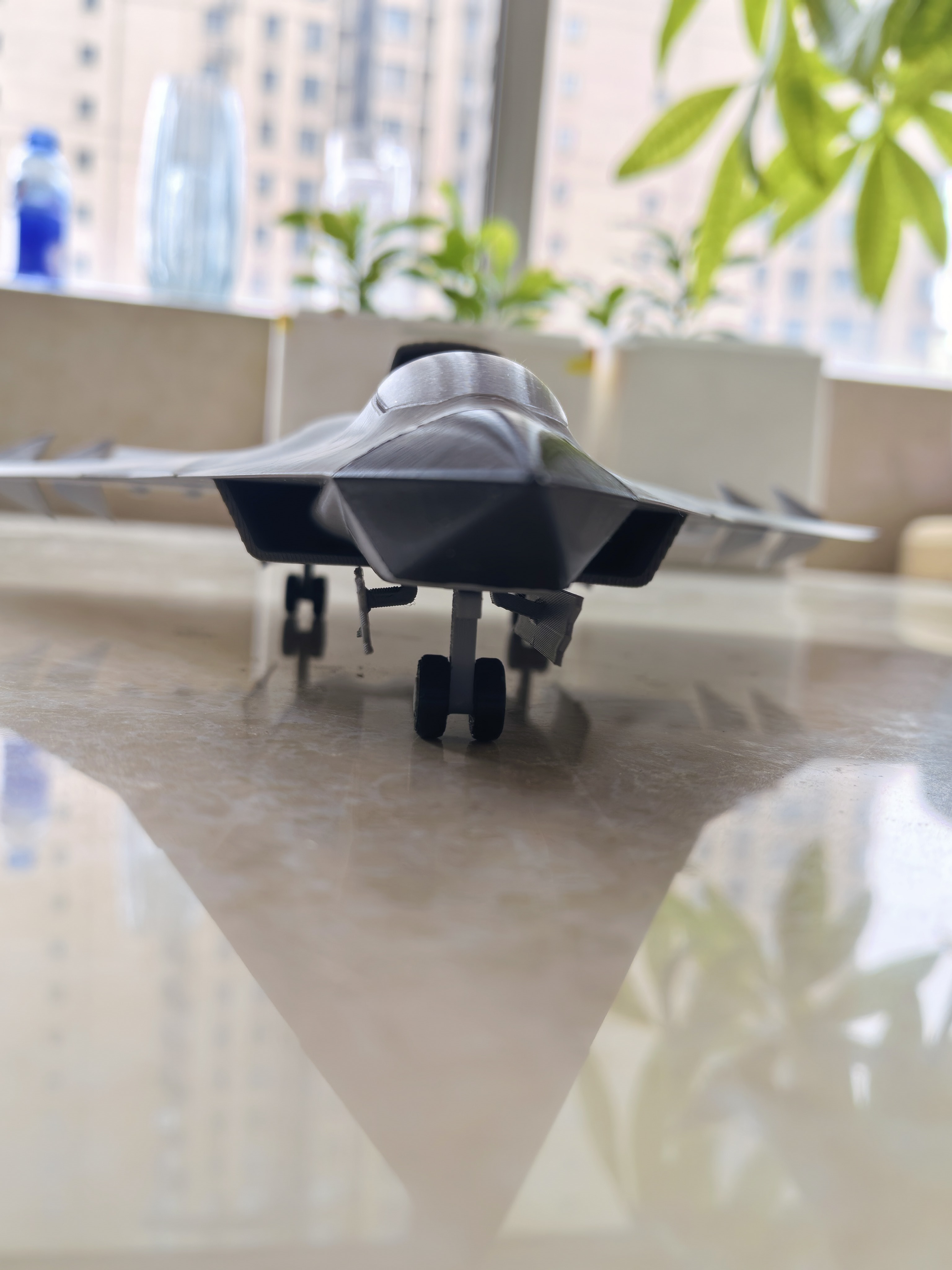 Miniatura 3 do modelo 3D 6代机J36，2号和1号测试机，全动拼装，高精度，收入起落架，高精度，长300