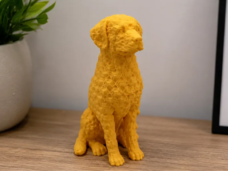 Strukturierter Hund mit Muster
