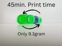 Double Loop Button/45min. Print time/Only 9.3gram