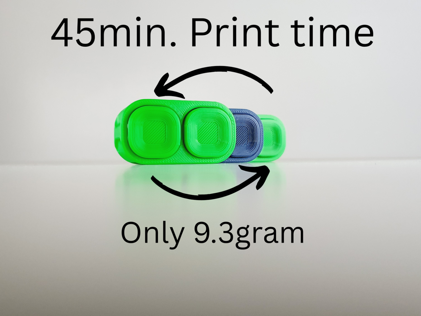 Double Loop Button/45min. Print time/Only 9.3gram