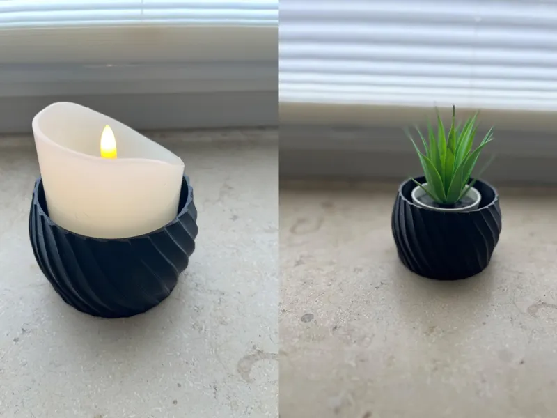 Flower Pot & Candle Holder