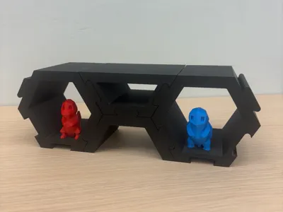 Hexagonal Super Stacker—A Modular Shelving System