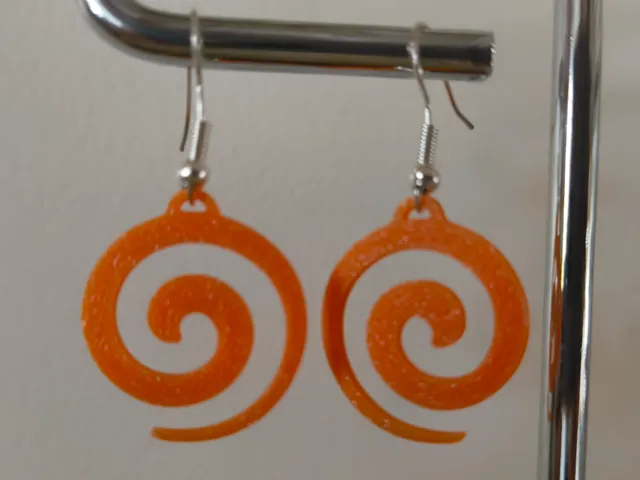 boucle d'oreille spirale